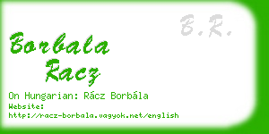 borbala racz business card